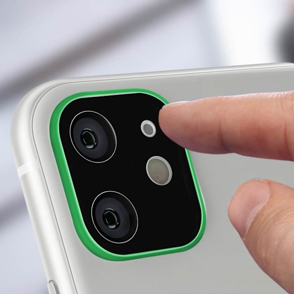 Lins Apple iPhone 11 Glasskydd Härdat glas 9H Anti-fingeravtryck grön Grön