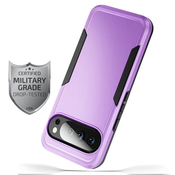 Cover til Google Pixel 10 Pro - AVIZAR - Mørkeblå - Militær standard beskyttelse - Stødabsorberende - Elegant Lila