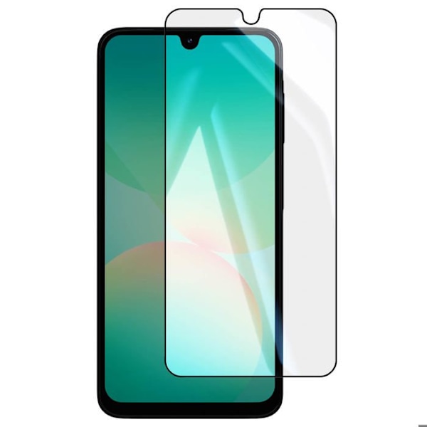 Temperet glas til Galaxy A26 Hårdhed 9H Ridsesikker Total Cover Akashi Sort Svart