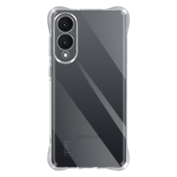 Coque för Samsung Galaxy S25 Edge Silikon Stötskydd Bumper iMak Transparent Vit