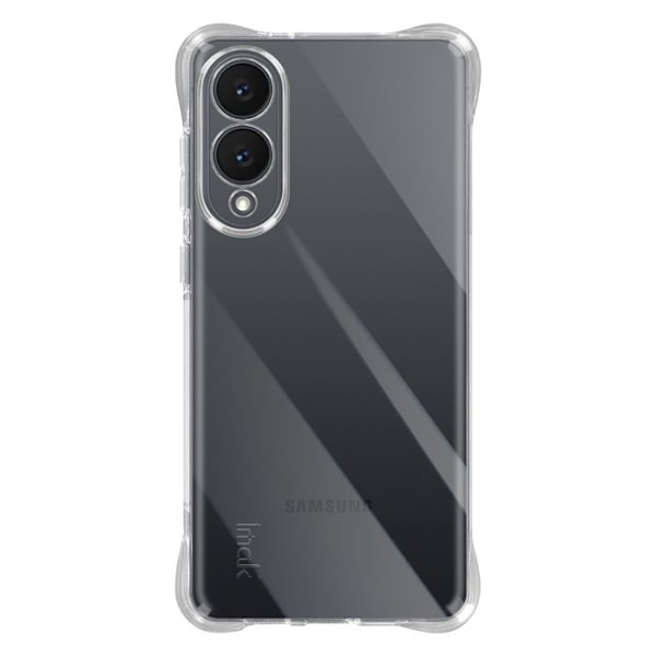 Coque til Samsung Galaxy S25 Edge Silikone Stødabsorberende Bumper iMak Transparent Vit