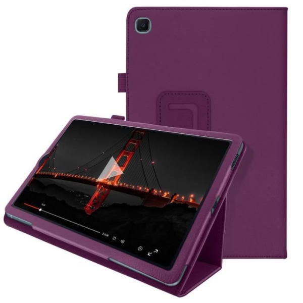 Housse - AVIZAR - Galaxy Tab S6 Lite - Ekoskinn - Videostöd - Lila Lila