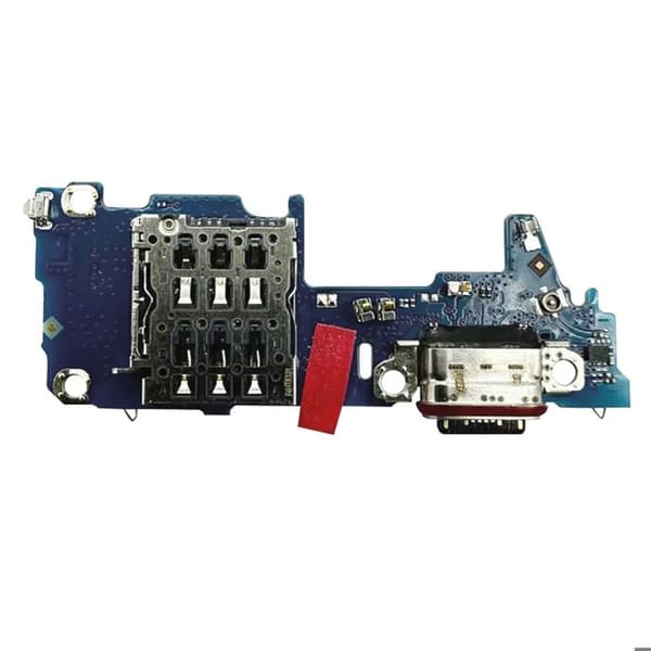Laderstik - AVIZAR - Realme 14 Pro - USB-C - SIM-kortlæser - Mikrofon Sort/Blå Svart blå