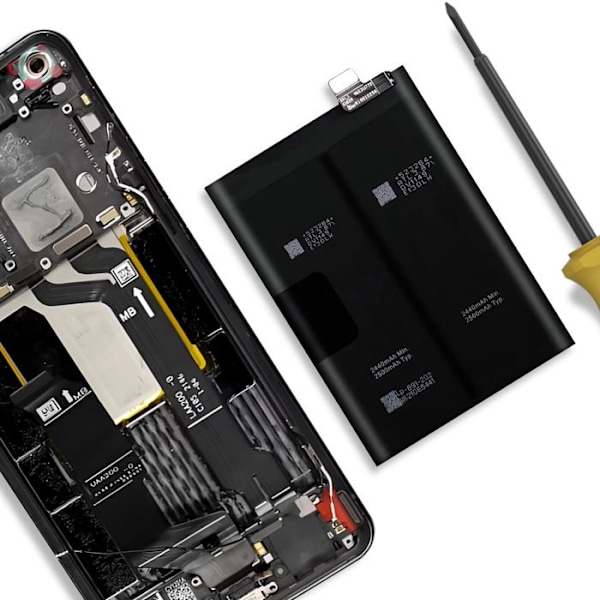 Intern batteri til Oppo Find X5 Pro 5000mAh BLP889 Sort Svart