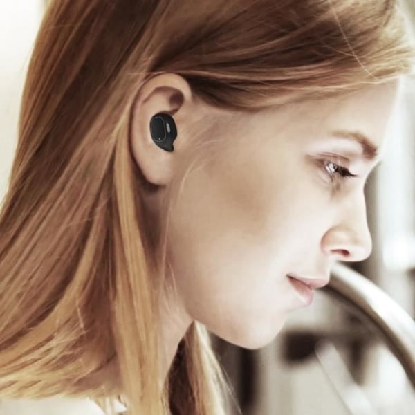 Trådlösa Bluetooth In-ear brusreducerande hörlurar WM01 Svart