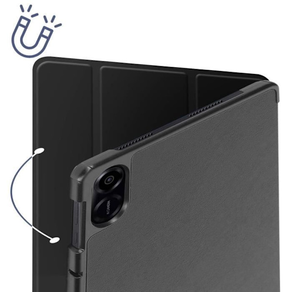 Fodral för Honor Pad X9 - AVIZAR - Trifold Support Video och tangentbord - Svart - 10,1 tum Svart