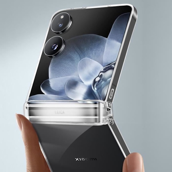 Kotelo Xiaomi Mix Flip Hard Näkyvä Design Suojaus Sarana läpinäkyvä Transparent