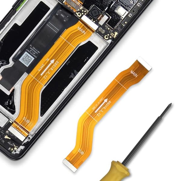 Erstatningsbånd - AVIZAR - Xiaomi Poco X7 - Hovedforbindelse Flex - Gul - 10g Gul