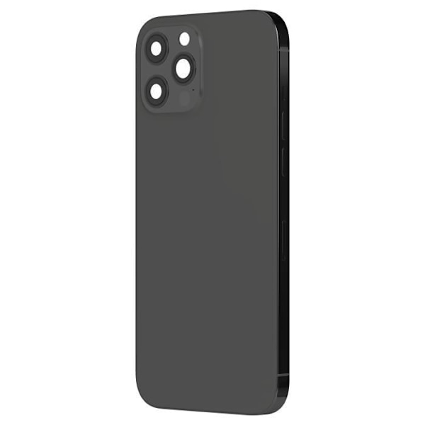 Chassi iPhone 12 Pro Max - Ersättning - Baksida - Mörkgrå - Kvalitetsmaterial - Hållbar Grå