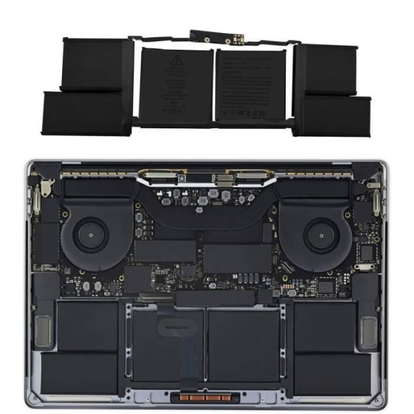 Batteri för Macbook Pro 15" 2018 (A1990), 7336mAh svart