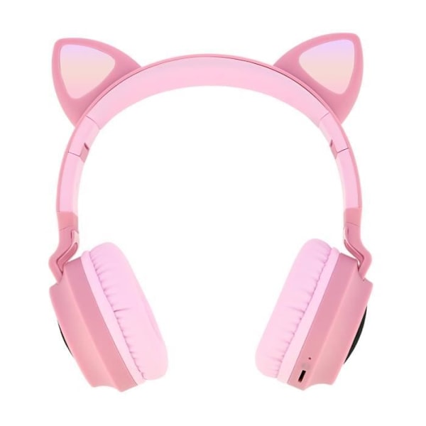 Bluetooth-hörlurar - AVIZAR - Cat Ears - Lätt animation - 12h batteritid - Blandat Rosa
