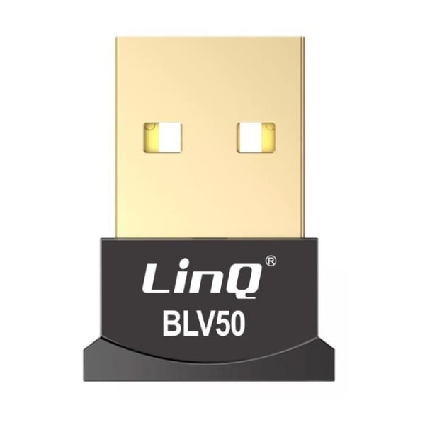 USB Bluetooth Dongle Sändare/Mottagare Nyckel Flerpunktsanslutning Kompakt LinQ Svart