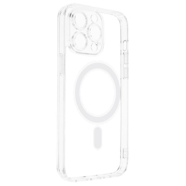 MagSafe Cover til iPhone 14 Pro Max Hard Transparent Contour Blød Stødsikker Vit