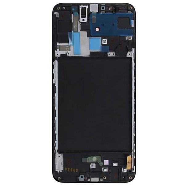 Komplet enhed til Samsung A70 - AVIZAR - LCD-skærm + berøringsglas - Sort - 100% funktionel Svart