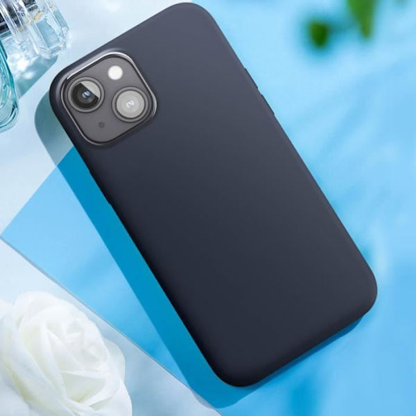 Kotelo iPhone 15:lle - MOXIE - BeFluo - Puolijäykkä - Korotetut reunat - Kuninkaallinen Blå