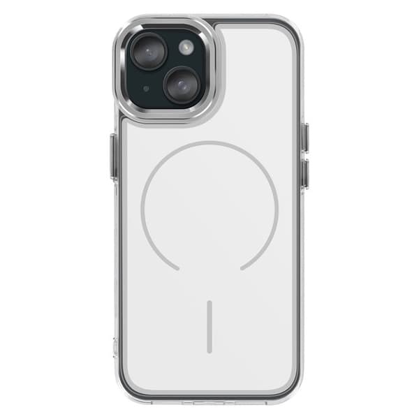 MagSafe-skal för iPhone 15 Plus / 14 Plus Förstärkt Bi-material Skydd Vit Vit