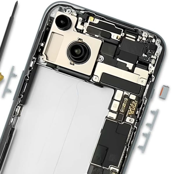 Ström, volym och tyst knapp för iPhone 15 och 15 Plus - AVIZAR - Ersättningsdel av hög kvalitet Blå
