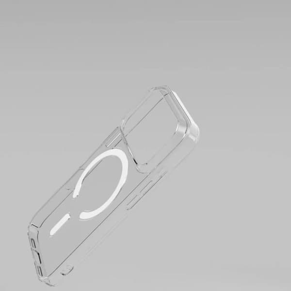 MagSafe-cover til iPhone 17 Pro / 18 Pro AeroMag Serie Forstærket CYGNETT Transparent Vit