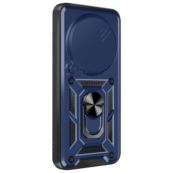 Coque pour Honor Magic 7 Pro Bague Support avec Protection Caméra Mayaxess Bleu Nuit Blå