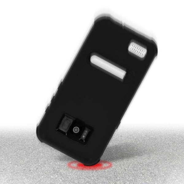 Fodral - AVIZAR - Galaxy S8 - Vattentät IP68 - Fullständigt skydd - Anti-chock Svart