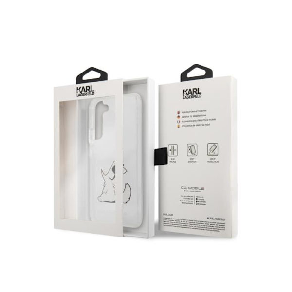 Etui til Samsung Galaxy S22 Plus Choupette Eat Karl Lagerfeld Transparent Transparent