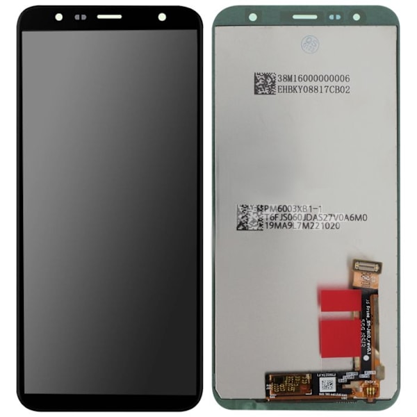 Galaxy J4 Plus och J6 Plus LCD-skärm och pekglas Original Samsung Black Svart