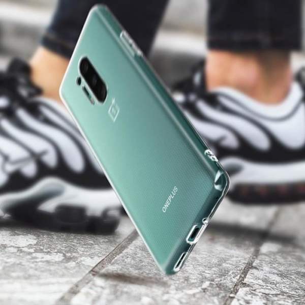 Coque - ILMOITUS - OnePlus 8 Pro - Pehmeä - Ultra-ohut - Kirkas Valkoinen Klar vit