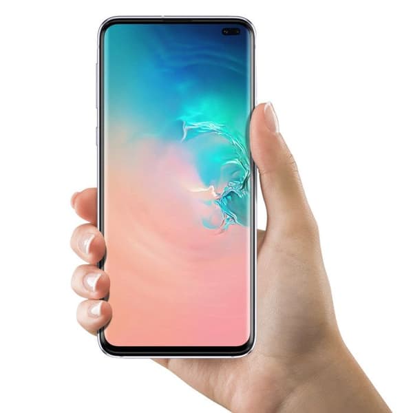 LCD-skärm + Touchglas - SAMSUNG - Galaxy S10 Plus - Original - Lätt installation - 100% Funktionell Grå