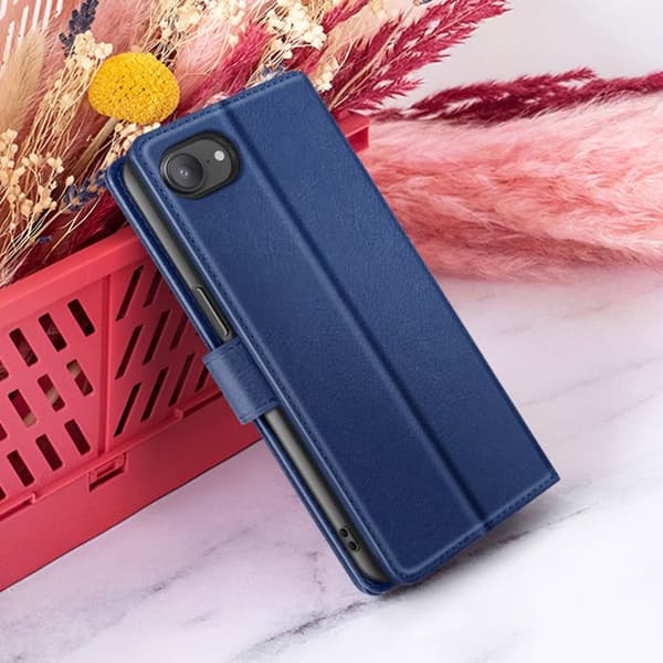 Etui til iPhone 17 med Stand-funktion og magnetisk flap Zanaé Mørkeblå Blå