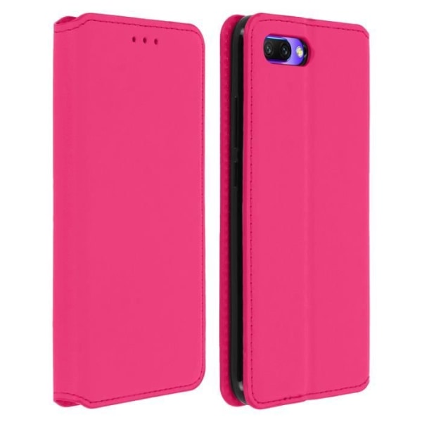 Honor 10 Case Folio Cover Korthållare Stativ Funktion - Fuschia Pink