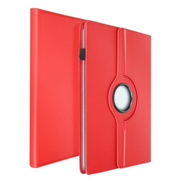 Universal Tablet Case 12 Inches Rotating Flap 360° Red