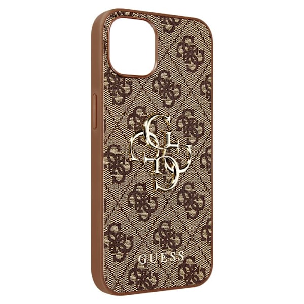 iPhone 13 Pro Bi-materiaalikuori 4G-kuvio Guess-logoilla ruskea