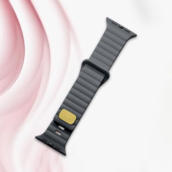 Rem för Apple Watch 41 mm / 40 mm / 38 mm flexibel och mjuk silikon mörkgrå