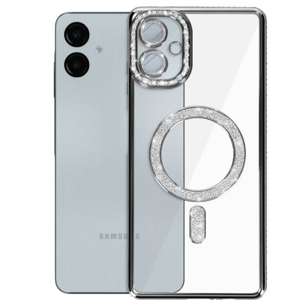 Coque Diamant för Samsung Galaxy A06 MagSafe Contour Strass Svart Svart