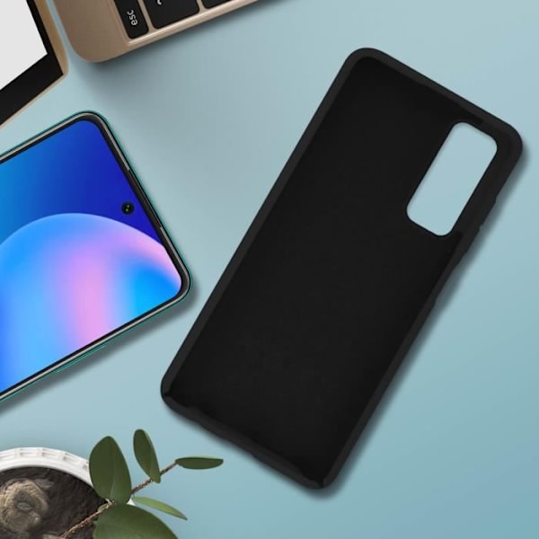 Suojakuori - Huawei - P smart 2021 - Pehmeä silikonigeeli - Soft Touch - Musta Svart