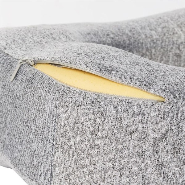 Rejsepute "Memory Foam" 27cm Grå Grå