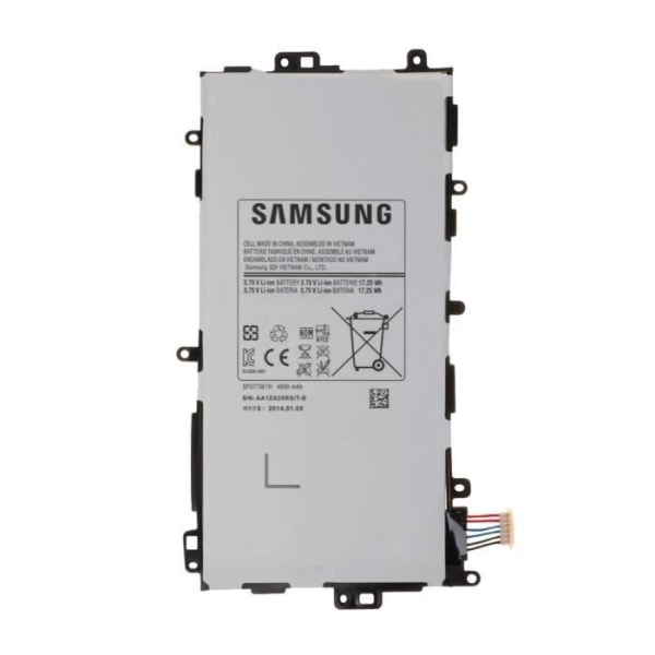 Internt batteri - AVIZAR - Galaxy Note 8.0 - 4600mAh - Lithium Ion - Hvid