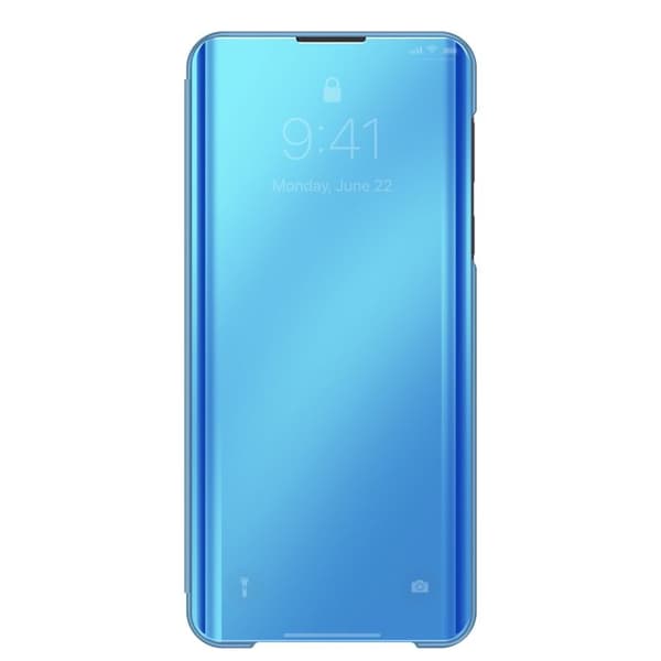 Spegelfodral för Galaxy S26 med Smart View-fönster och vikbart stativ i blått Blå