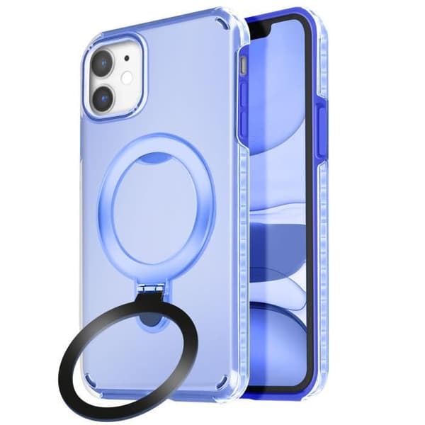 Coque MagSafe - iPhone 11 - Stødabsorberende - Fleksibel Støtte - Blå Blå