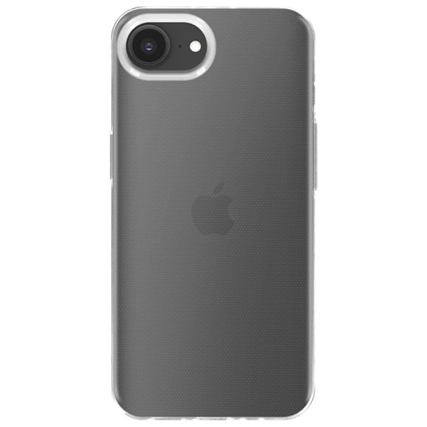Coque - iPhone - 16e - Transparent Silikone - Stødabsorberende - Blød Vit
