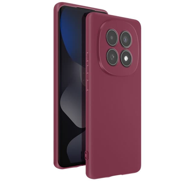 Coque Soft-Touch til Redmi Note 15 5G i Antiskrid Silikone Bordeaux Röd