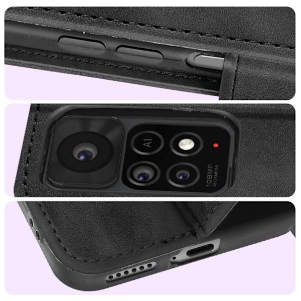 Kotelo Xiaomi Redmi Note 11 Pro 5G:lle - AVIZAR - Musta - Korttiteline ja videotuki Svart