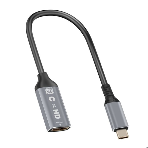 USB C til HDMI 4K høj opløsning kompakt design LinQ sort adapter