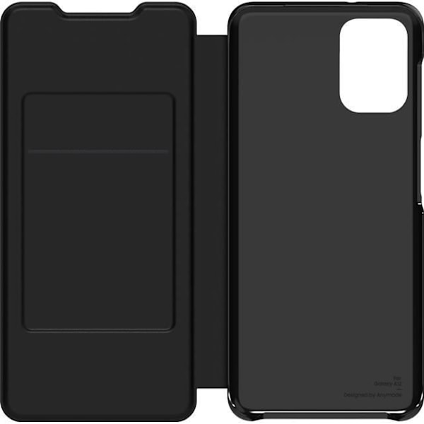 Flip Wallet - Designet til Samsung - Galaxy A02s - Sort - Blød - Flap Svart