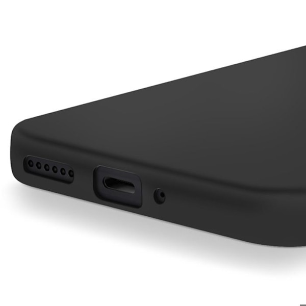 Redmi Note 14 Pro ja 14 Pro Plus -puhelimeen sopiva puolijäykkä pehmeä kosketus -musta kuori Svart
