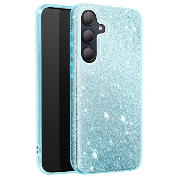 Coque Paillette för Samsung Galaxy A35 Ultrafin Silikon Blå Blå