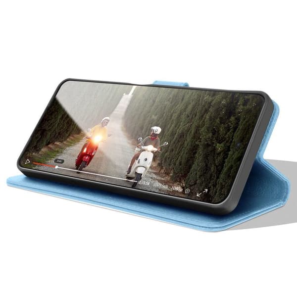 Plånboksfodral för Redmi 12C med Stödfunktion och Magnetkläpp Zanaé Blå Blå