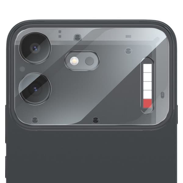 Skyddskamera för Nothing Phone (4b) i Härdat Glas 9H Stötsäker Transparent Vit