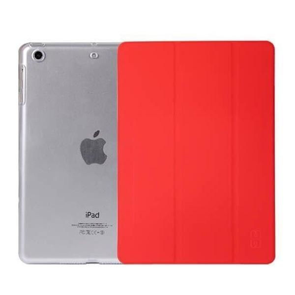 Taske til iPad Pro 12,9 tommer 2022 Folio Polybag Multi-position Stand Funktion MW Red Röd