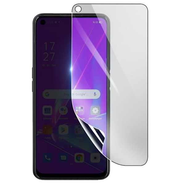 Näytönsuoja - 3MK - Oppo A72 - Iskunkestävä Hydrogeeli - Läpinäkyvä - Naarmuuntumaton Transparent